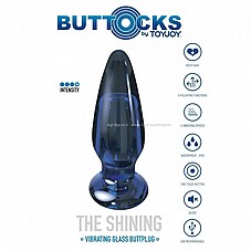 ������� ���� ������ ���� ����� - Buttocks-10216 Shining Vibrating Glass Plug