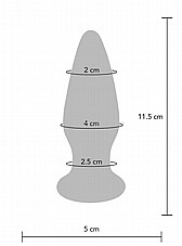 ������� ���� ������ ���� ����� - Buttocks-10216 Shining Vibrating Glass Plug
