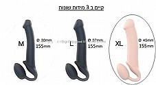 ������� ������, ������� �� ����, ���� �� 3 ������. ���� ����, ����. DIGI-013946 STRAP ON DILDO XL 