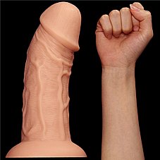 ���� ����� ���� ��� ���� ���� DIGI-111010  8.5" king-sized Realistic Curved Dildo