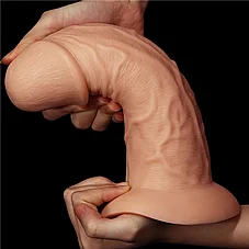 ���� ����� ���� ��� ���� ���� DIGI-111010  8.5" king-sized Realistic Curved Dildo
