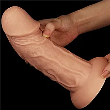 ���� ����� ���� ��� ���� ���� DIGI-111010  8.5" king-sized Realistic Curved Dildo