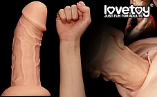 ���� ����� ���� ��� ���� ���� DIGI-111010  8.5" king-sized Realistic Curved Dildo