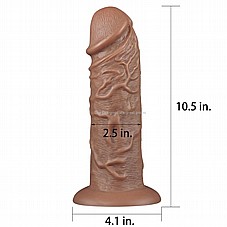 ����� ���� ��� ���� ���� 26.6 ������� ���� 6.3 ������� ������. DIGI-111011 10.5" king-sized Realistic Chubby Dildo
