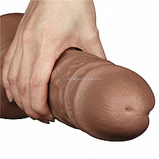 ����� ���� ��� ���� ���� 26.6 ������� ���� 6.3 ������� ������. DIGI-111010  10.5" king-sized Realistic Curved Dildo