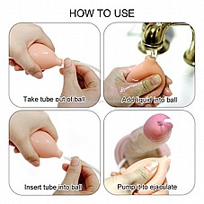 ����� ������ �� ����� ���� ����� ������� "7 DIGI-316001 Soft Lifelike Ejaculation Dildo 