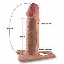 ������� ���� �� ����� 21.5 ������� ���� ������ �������� �����. strap on with Hollow dildo DIGI-415002