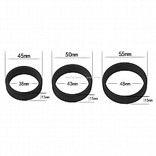 3 ����� ����� �������� ����� ���� �������, ������ ���� ���� ����� �����. Stretchy Silicone Cock Rings DIGI-443002