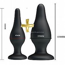 ���� 2 ������ ������ �������� �����. Big Silicone Butt Plug DIGI-44604459