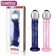 ����� ������ �����. 18 �������- DIGI-6607 Spiral Glass Dildo 