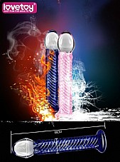 ����� ������ �����. 18 �������- DIGI-6607 Spiral Glass Dildo 