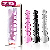 ����� ������ �����. 16 �������- DIGI-6609 Beaded Glass Dildo 