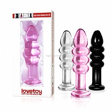 ���� ����� ����� �������. 12.7 ������� - DIGI-6615 Beaded Glass Butt Plug  