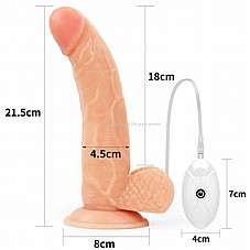 6970260908689 �� �������, ���� �� ����� ���� 18 �"� �����. Digi-Digi-715118 8.5 Vibrating Easy Strapon Set  
