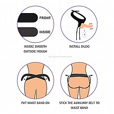 �� �������, ���� �� ����� ���� 18 �"� �����. Digi-Digi-715118 8.5 Vibrating Easy Strapon Set  