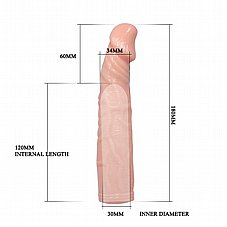 ����� ����, ����� 6 ������� �����. Penis extended VIBE sleeve  KBI-026206-1