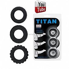 3 ����� ���� �������� ���� �������. ���� ��� ����� �����, ���� ����� ������� �� ����. TITAN Cock Rings KBI-210148