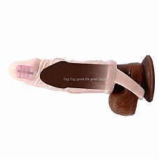 695932333527 ����� ���� ����� 5 ������� ����� . KBI-026210-A Penis EXTENSION sleeve + VIBE