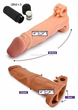 ����� ���� ����� � 5 ������� ����� , LV1063 Vibrating 18.5cm Extension Sleeve  