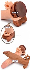 ����� ���� ����� � 5 ������� ����� , LV1063 Vibrating 18.5cm Extension Sleeve  