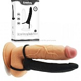 טבעת עם דילדו דק מסיליקון לחדירה כפולה. LV2614 Silicone double prober Cock טבעת עם דילדו דק מסיליקון לחדירה כפולה. LV2614 Silicone double prober Cock