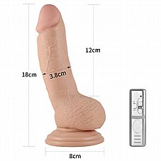 ������� �������� ���� �� ��� ����. LV350047-1 Real Extreme Lifelike 7� Vibrating dildo