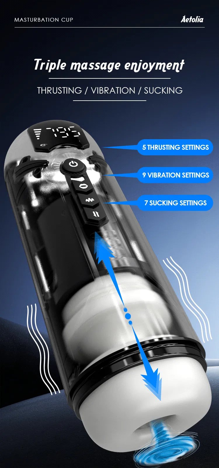 ����� ������� Aetolia �� �����, ��� ������ - �� LED ��������� ��� - ���� Type-C - �����, ��� ������