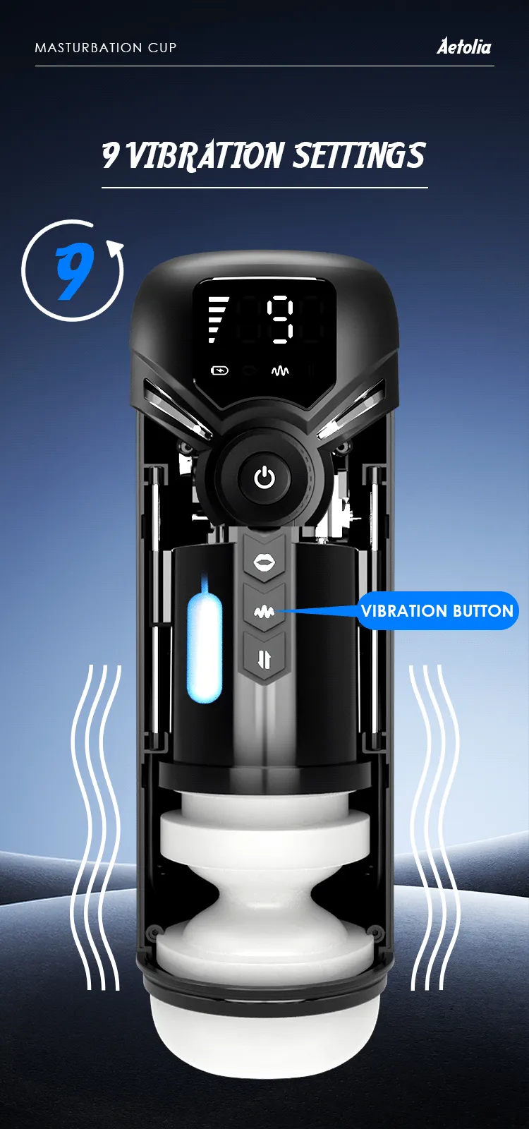 ����� ������� Aetolia �� �����, ��� ������ - �� LED ��������� ��� - ���� Type-C - 9 ���� ���