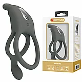 טבעת און כפולה רוטטת Master Ring עם אוזני ארנב - 7 מצבי רטט - נטענת USB - אפור - המוצר והאריזה טבעת און כפולה רוטטת Master Ring עם אוזני ארנב - 7 מצבי רטט - נטענת USB - אפור - המוצר והאריזה