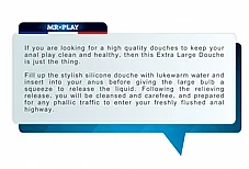 ���� ������ ������ �������� ����. QX-003-MR-1 MR PLAY Anal Deluxe Douche