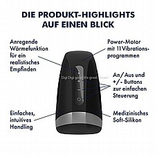 �������� �� ���� ���� ������  S-016372  SATISFYER MEN HEAT VIBRATION   