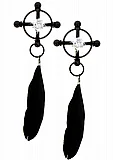 תופסני פטמות Taboom Nipple Play עם נוצות ואבני זירקון. Taboom-17290 תופסני פטמות Taboom Nipple Play עם נוצות ואבני זירקון. Taboom-17290