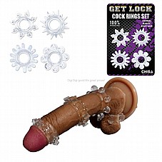 �� 4 ����� �� ������. digi-digi-58234 Cock Rings Set