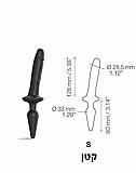 דילדו פרימיום כפול, גמיש עם פלאג קטן. strap-on-me-5372-S דילדו פרימיום כפול, גמיש עם פלאג קטן. strap-on-me-5372-S