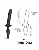 דילדו פרימיום כפול, גמיש עם פלאג אקסטרה לארג`. sstrap-on-me-5374-XXL דילדו פרימיום כפול, גמיש עם פלאג אקסטרה לארג`. sstrap-on-me-5374-XXL